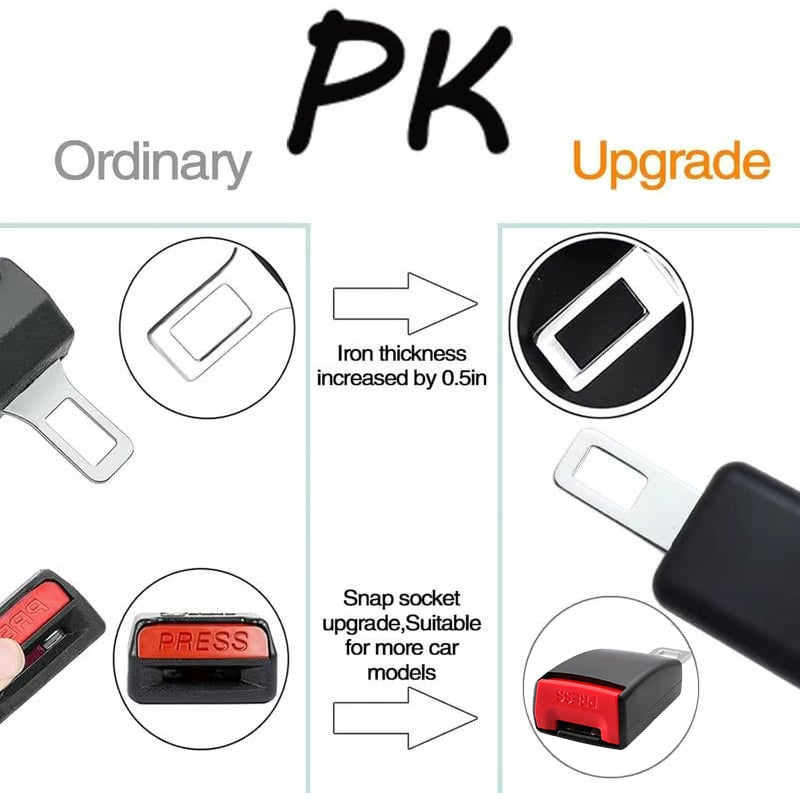 ๐๐Car Belt Buckle Extension Seat Belt Clips